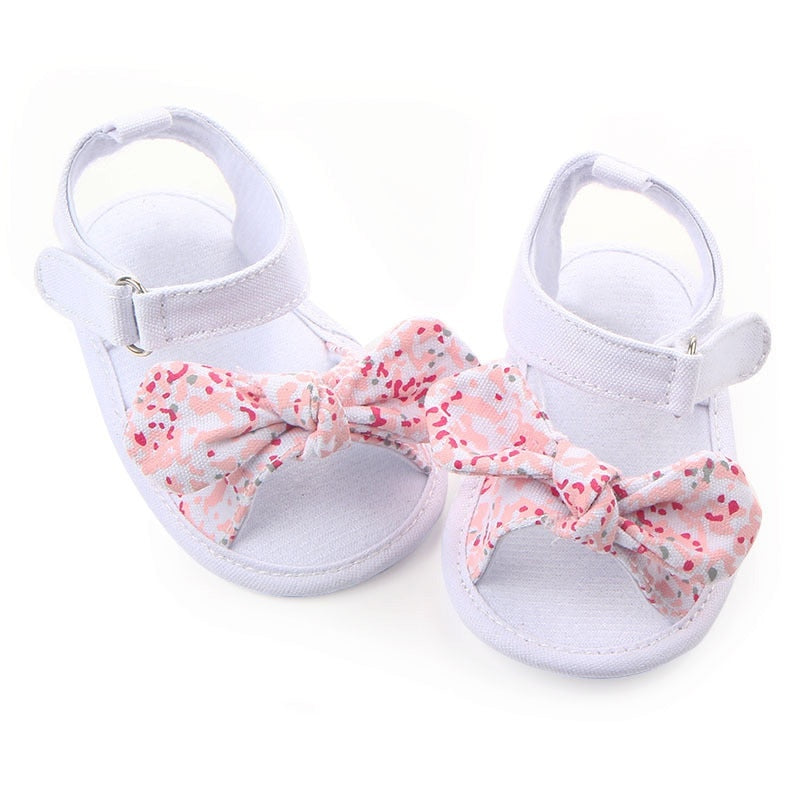Big Bow Floral Color Girl Princess Shoes Baby Girls - BabyParadise