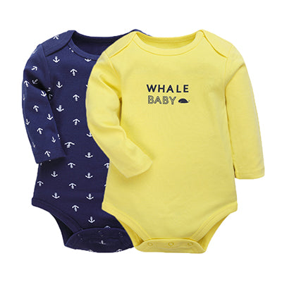 2Pcs/Lot YAOYAO Newborn Baby Girl Bodysuits Set Long Sleeves - BabyParadise