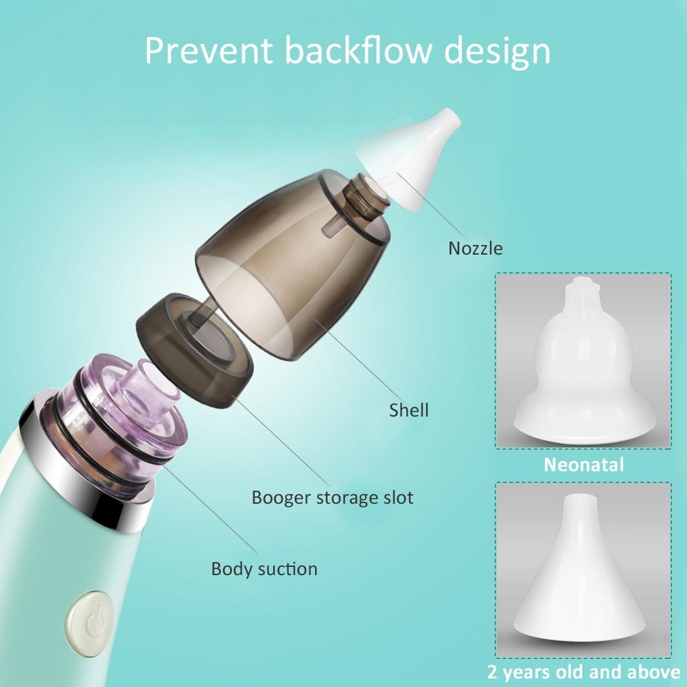 Baby Nasal Aspirator Electric Safe Hygienic Nose Cleaner - BabyParadise