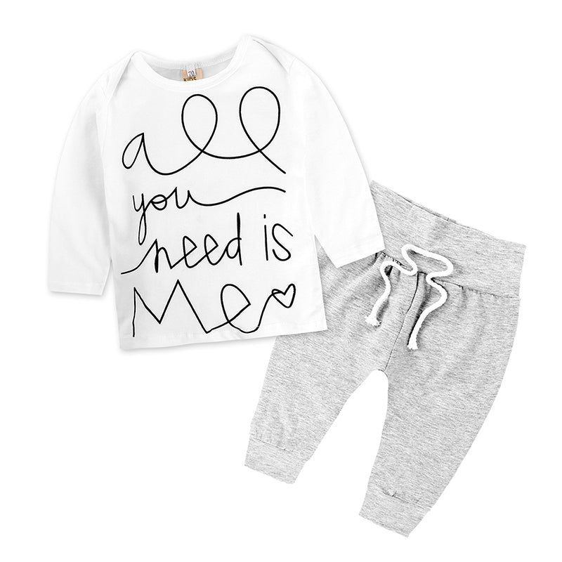 Pullover Baby boy long sleeves O-shaped neck cotton printing Imperial crown - BabyParadise