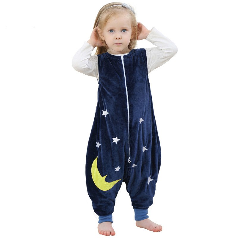 OOPSMILE Baby girls Pajamas Cartoon Images Flannel Warm Sleeping Bag - BabyParadise