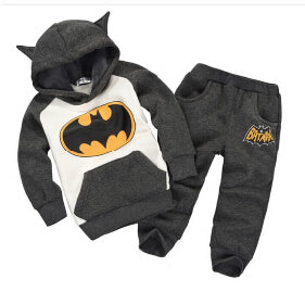 Batman baby boys clothing set hoodies pants thicken SHENGMEIHAO - BabyParadise